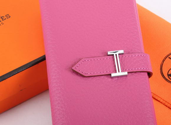 Cheap Fake Hermes Bearn Japonaise Tri-Fold Wallet A308 Roseo